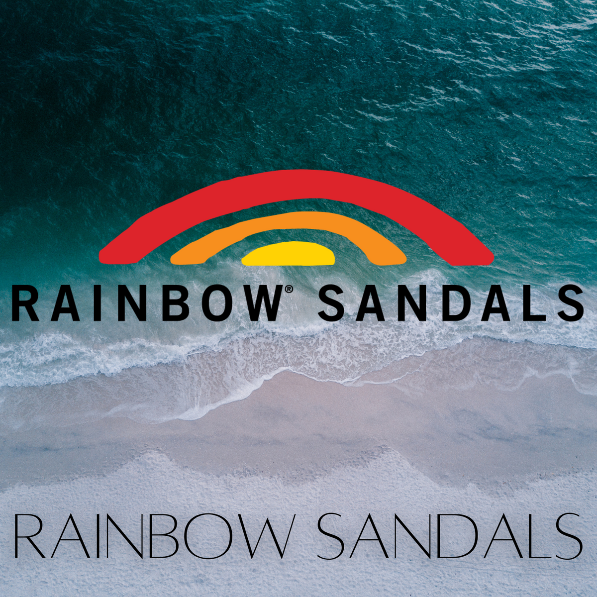 Sandals with rainbow logo hotsell